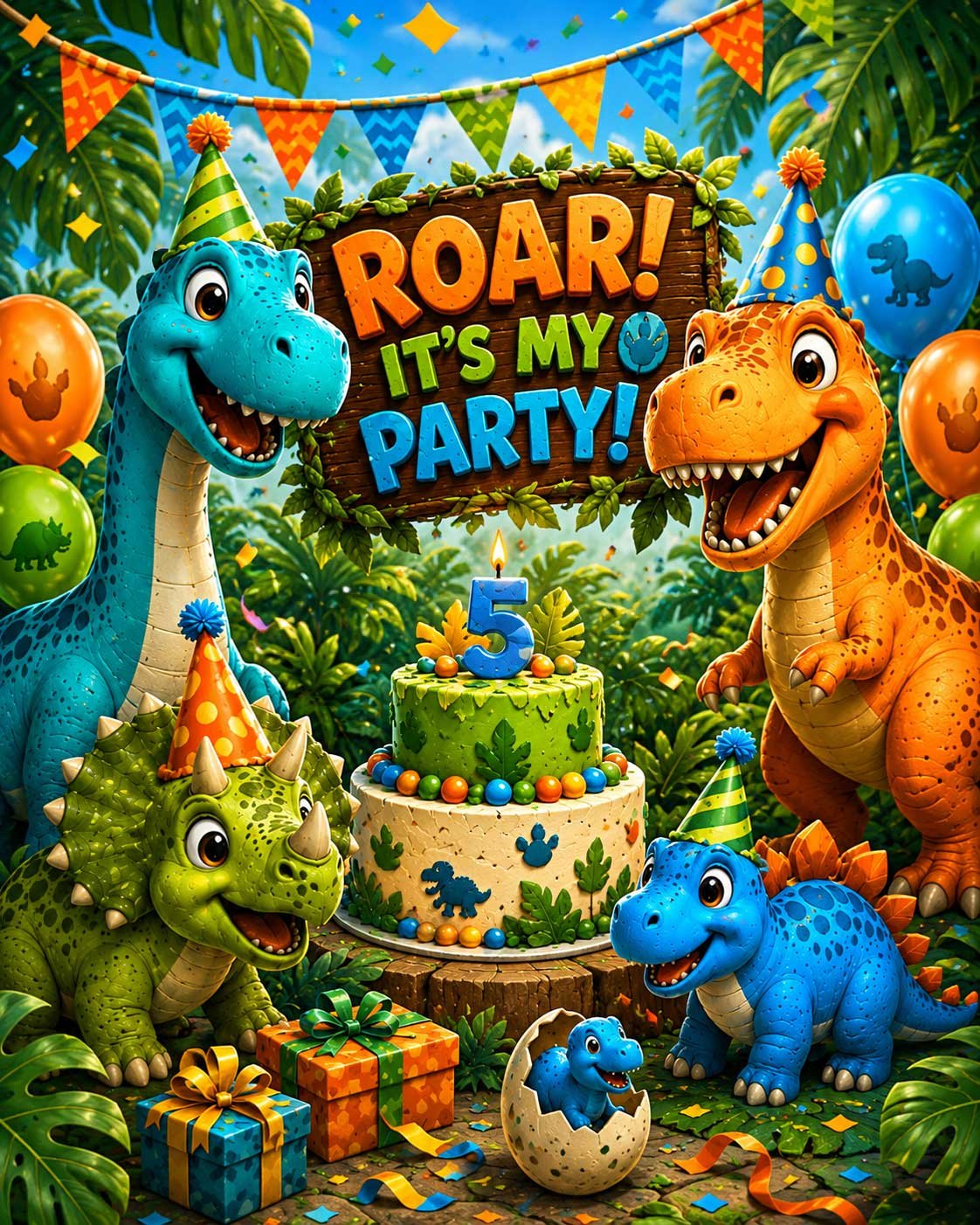 Kids birthday invitations