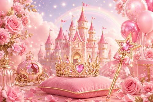 Princess birthday invitations